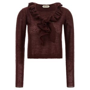 Alberta Ferretti Bordeaux Polyamide Women's Cardigan